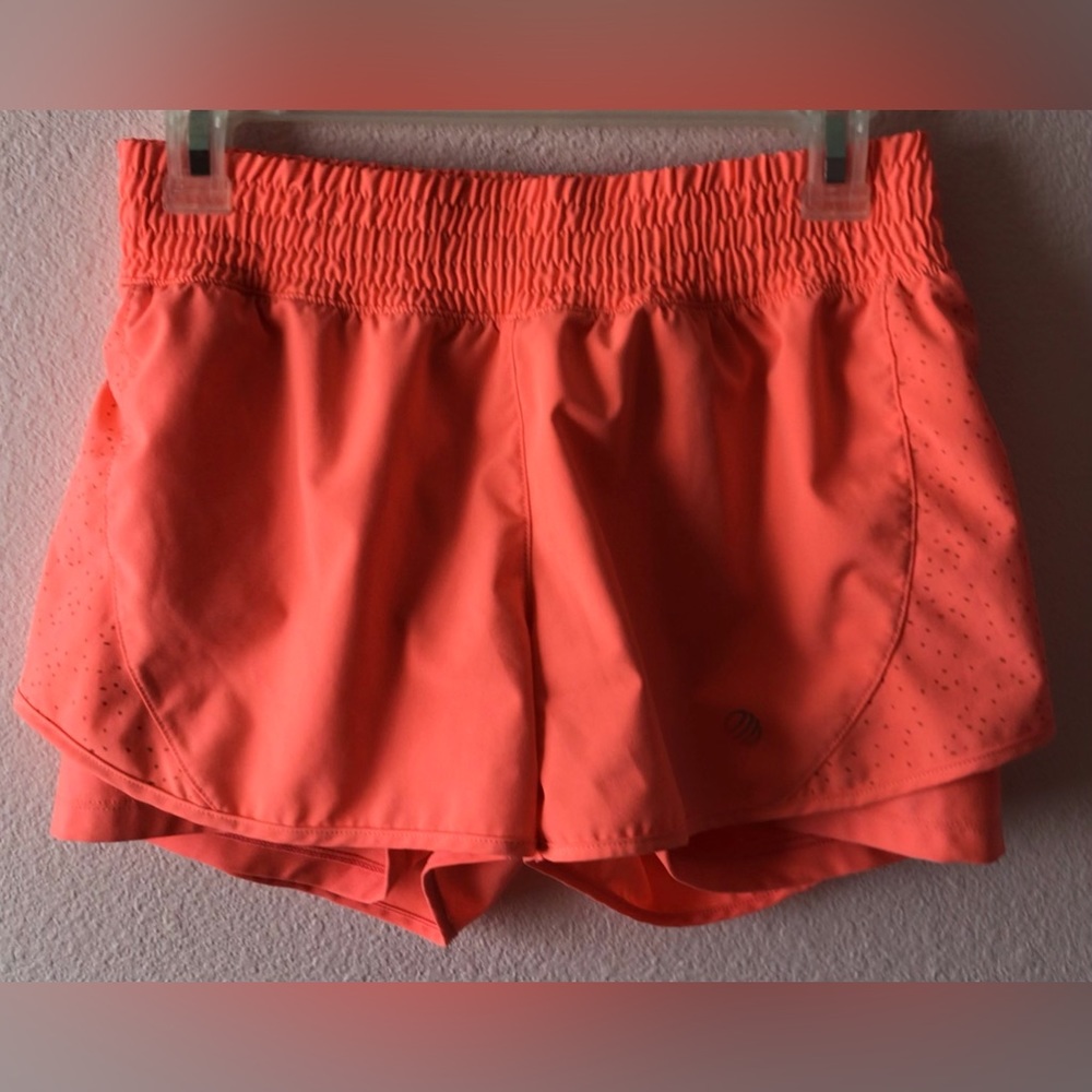 MPG Neon shorts with built in briefs size small